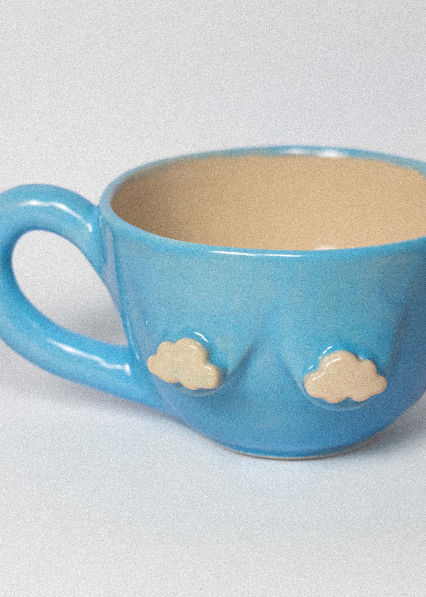 Cloudy blue cup