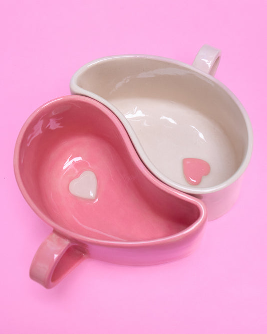 Love mugs - yin yang SET