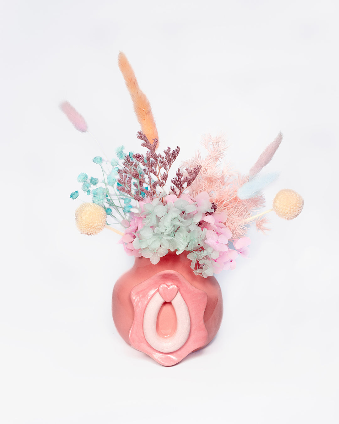 vulva small round vase