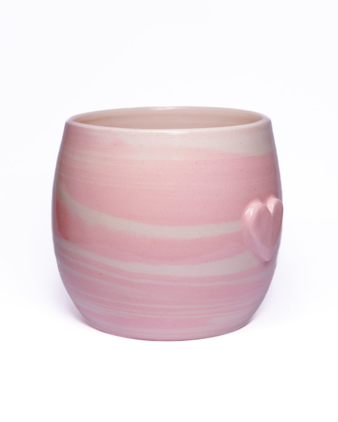 marble pink & white cup